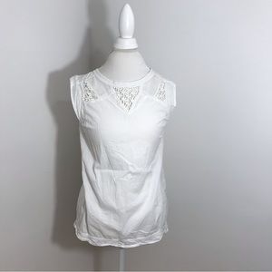 Maison coupe white cotton top